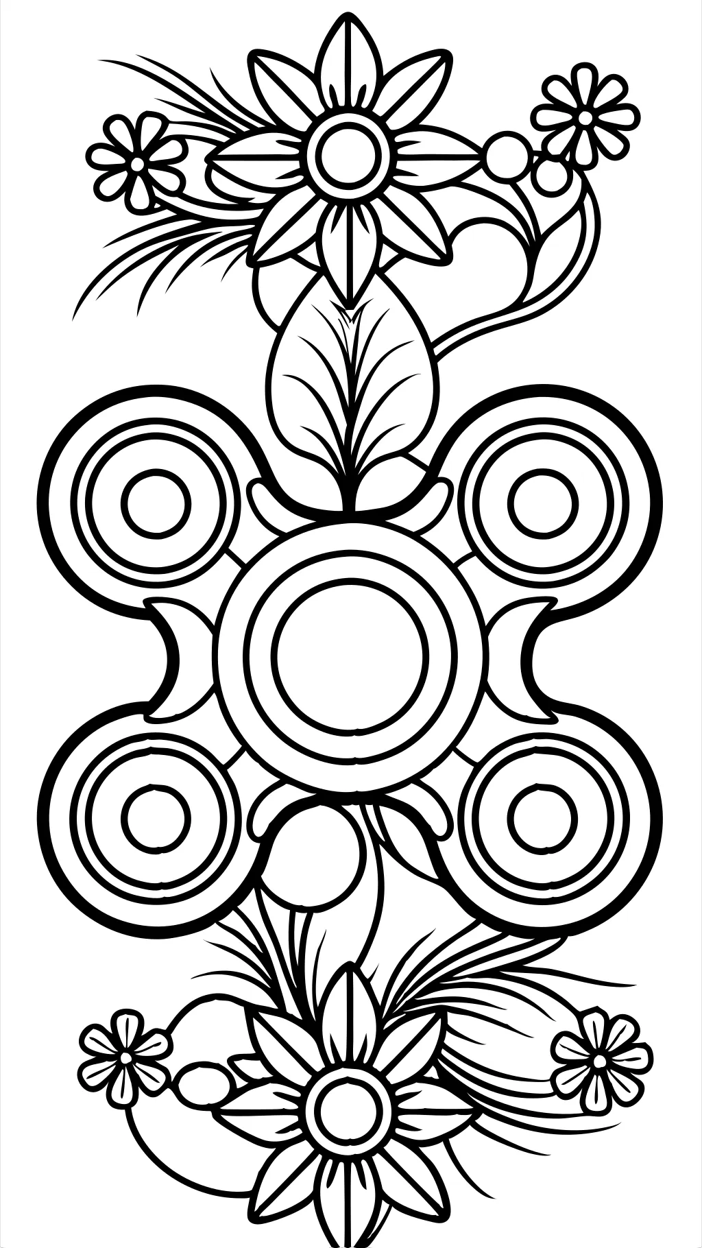 coloring pages fidget spinners